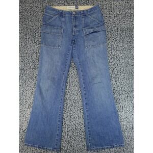 Gap Surplus Flare Jeans Womens 8 Blue Good Vintage Y2K Utility Wide‎ Leg Denim